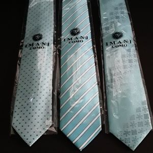 Lot of 3 New Imani Uomo Silk Ties
